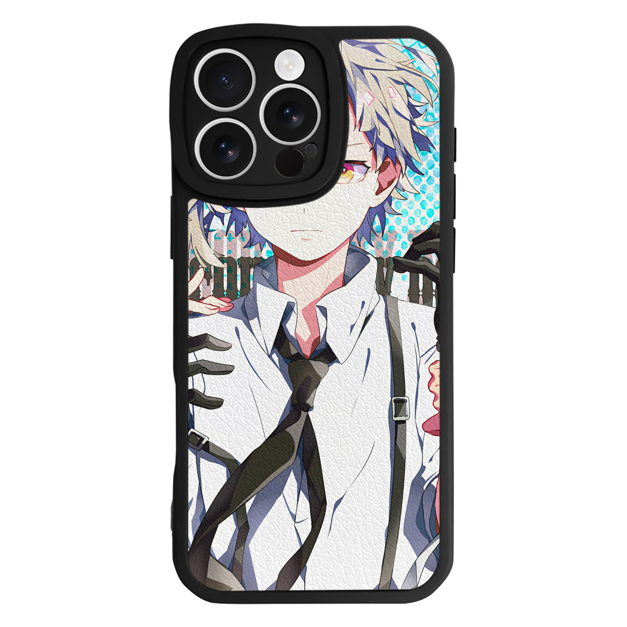 （画像用） 文豪ストレイドッグス Bungo Stray Dogs 【iPhone 16シリーズ対応】シリコンスマホケース（レザー調） 材質：シリコン